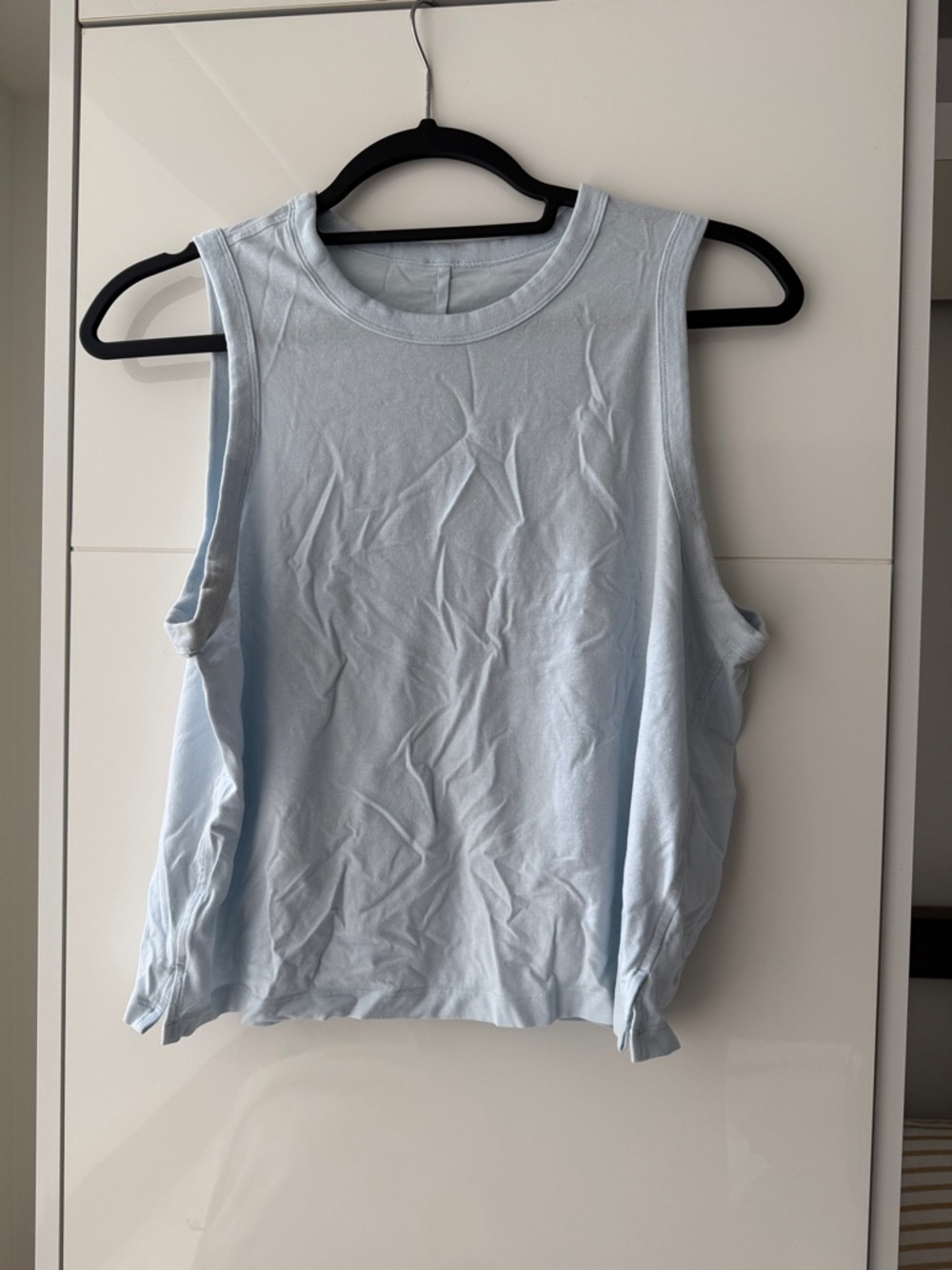 lululemon cotton Light Blue Muscle Tank
